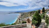 Rundreise Süd-Italien - Sizilien-Ausflug nach Taormina mit Blick zum Ätna