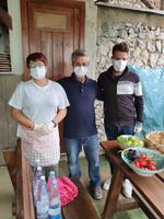 Italien, Amalfiküste, Minori, Familie des Agriturismo Il Campanile