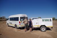 Namibia - Reiseleiter Herbert und Reisebegleitung Franziska