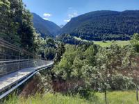 Fahrt von Täsch zur Schwägalp - Hängebrücke 