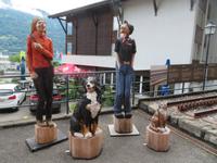 Bahnhof der Brienzer Rothornbahn - lustige Gesellen