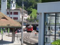 Schifffahrt mit dem Dampfschiff Friedrich Schiller von Luzern nach Flüelen - Vitznau mit der Rigibahn