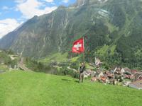 Fahrt mit dem Gotthard Panorama Express von Flüelen nach Bellinzona - nette Begrüßung