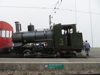Fahrt mit dem Dampfzug der Rigibahn - auf Rigi Kulm - leider mitten in den Wolken