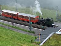 Fahrt mit dem Dampfzug der Rigibahn - auf Rigi-Kulm