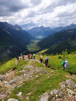 6.Etappe von Mayrhofen nach Südtirol ins Pfitschtal, Abstieg vom Pfitscherjoch
