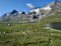Fahrtimpressionen mit dem Bernina-Express (Bernina-Passhöhe)