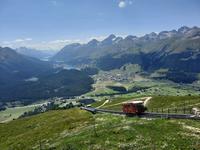 Muottas Muragl - Panoramablick ins Oberengadin