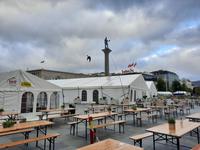 Trondheim - Marktplatz (Torget) mit der Olav Tryggvason-Säule