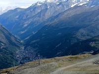 Zermatt vom Schwarzsee gesehen
