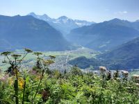 Harder Kulm - Blick auf Interlaken mit Eiger, Mönch und Jungfrau...
