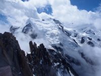 Blick auf den Mont Blanc vom Aiguille du Midi