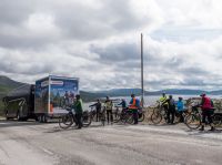 Beginn der Radtour Mjølkevegen, Valdres