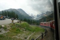 Der Bernina vor dem Morteratschgletscher