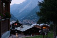 Blick auf Zermatt am Abend