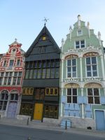 Mechelen, Paradies- und Teufelshaus an der Dijle
