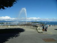 Genf, weltberühmte Fontäne Jet d ´Eau