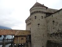 Montreux, Wasserschloss Chillon, Eingang