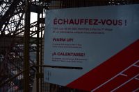 Abendspaziergang Paris - Aufstieg auf den Eiffelturm über die Treppen bis zur 2. Etage (115 Meter) - 704 Treppenstufen hinauf und herunter