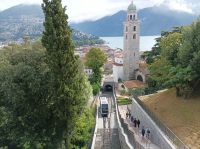Lugano, die Funicolare vom Bahnhof in die Stadt 