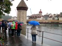 Stadtführung in Luzern (leider im Regen)