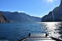 Traumwetter für unser exklusives Abenteuer - mit dem RIB-Boot über den Aurlandsfjord
