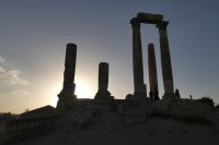 Herkulestempel bei Sonnenuntergangn