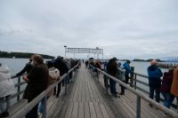 Wir warten auf das Schiff zur Fraueninsel