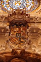 Königswappen mit Bourbonenlilie