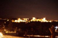Die Alhambra bei Nacht