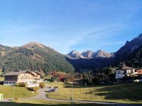 Drei Schafalpenköpfe: der Blick aus unserem Hotel Alpenrose