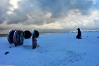 Nordkapp Plateau - 71° 10' 21? Nord - 305 m. o. h. - Denkmal für den Weltfrieden
