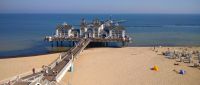 Seebrücke und Strand Sellin
