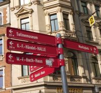 Halle - Wegweiser zu Sehenswürdigkeiten