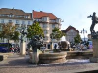 Brunnen auf dem Hallmarkt