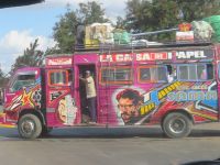 0540 Fahrt zum Amboseli Nationalpark - Impressionen von unterwegs - Überlandbus