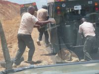 1169 Rückfahrt nach Nairobi -nochmal Reifenpanne