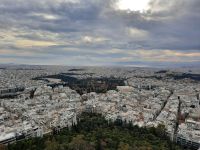 Stadtberg Lykabettus mit Blick auf Athen 