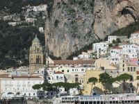 Blick auf Amalfi vom Meer