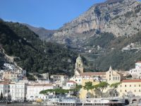 Blick auf Amalfi vom Meer