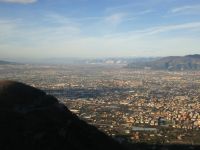 Blick in die dichtbesiedelte kampanische Ebene