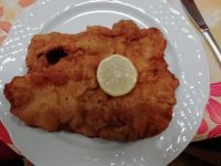 Wiener Schnitzel am ersten Abend 
