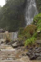 Wasserfall bei Ribeira dos Caldeiros