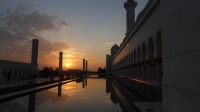Große Shaikh Zayed Moschee Abu Dhabi - Abendstimmung