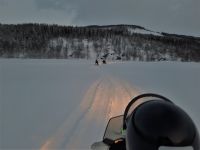 Norwegen - Motorschlitten Fahrt in den Lyngen Alpen.JPG