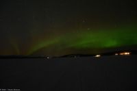 Jukkasjärvi - Schneemobil-Tour auf dem Torneälv mit Polarlicht