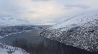 Arctic Express - von Kiruna nach Narvik - der Meeresarm Rombaksbotn - Nebenfjord von Ofotenfjord und Vestfjord 