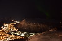 Tromsø - Blick vom Storsteinen - (Fjellheisen) - Polarlicht