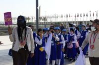 Schüler auf der EXPO