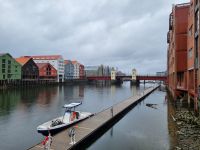 Trondheim - Speicherhäuser am Fluss Nidelva